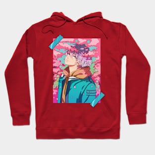 The anime aboy an the sakura Hoodie